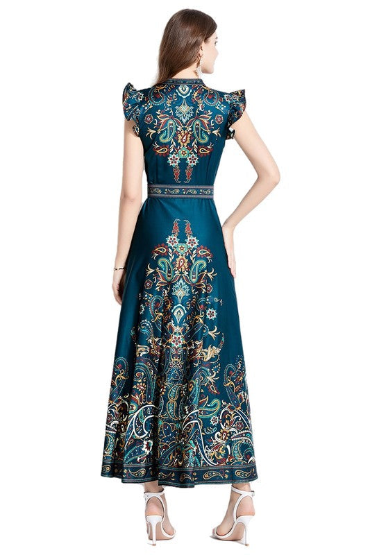 Paisley Hallucinations Maxi Dress