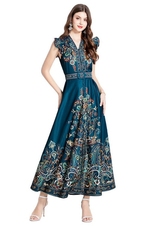 Paisley Hallucinations Maxi Dress